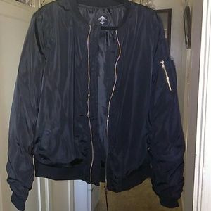 Black bomber jacket